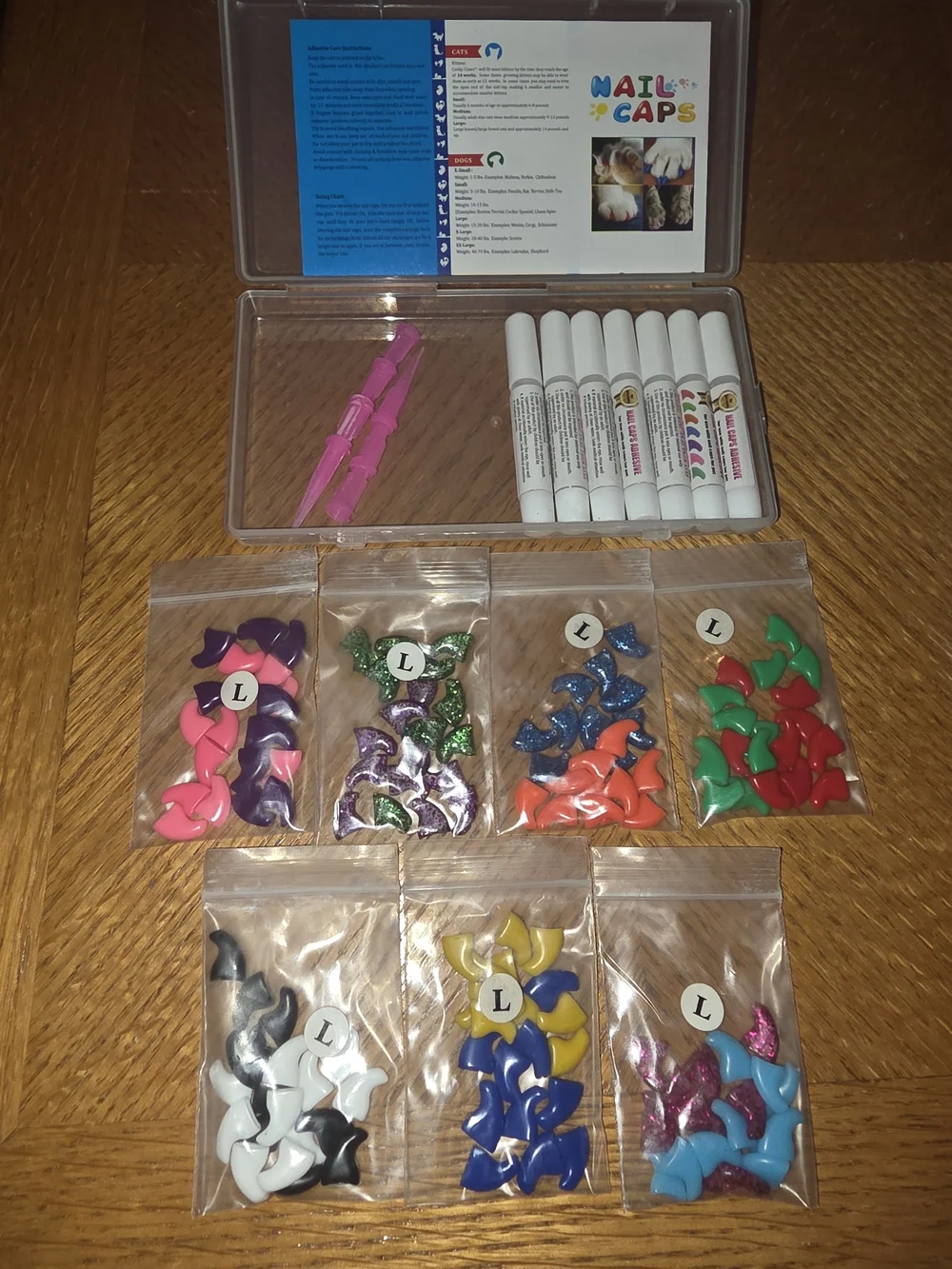 Cat Nail Caps - Colorful Soft Protective Covers for Cats (Multiple Colors)